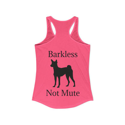 Barkless Not Mute Women's Racerback Tank