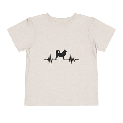 My Heart Beats For Malamutes Toddler Unisex Short Sleeve Crewneck Tee