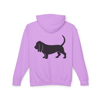 Basset Silhouette Unisex Lightweight Hoodie