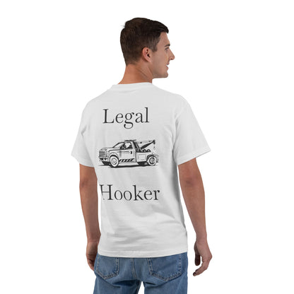 Legal H**ker Wheel Lift Tow Truck Men's Short-Sleeve Crewneck Tee