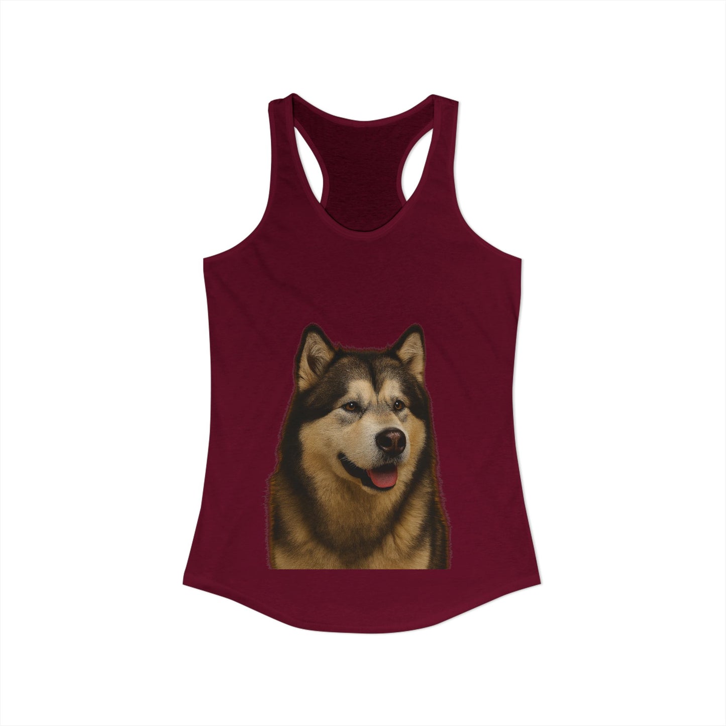 Malamute Head Women's Racerback Tank