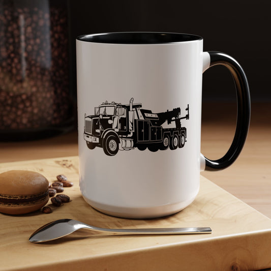 Heavy Tow Truck 2-Tone Coffee Mug