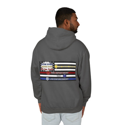 Slow Down Move Over Flag Unisex Lightweight Hoodie