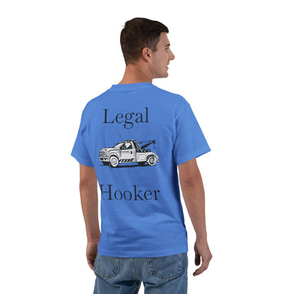 Legal H**ker Wheel Lift Tow Truck Men's Short-Sleeve Crewneck Tee