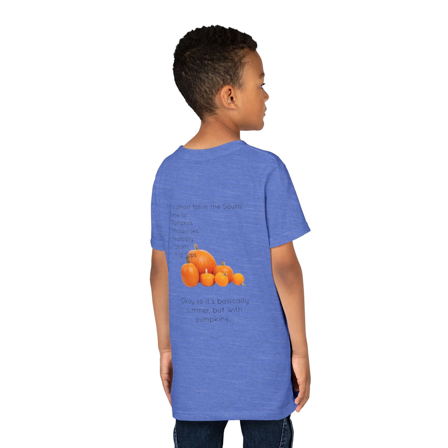 Fall In The South Youth Unisex Short Sleeve Crewneck Tee
