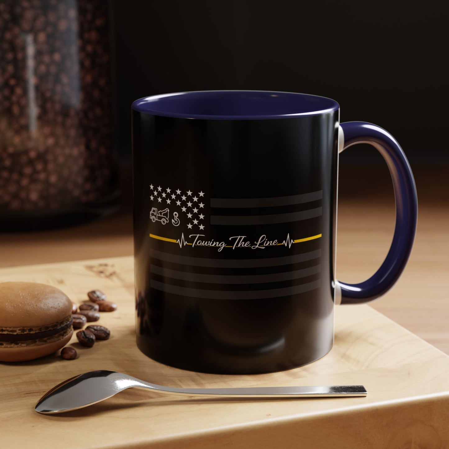 Thin Yellow Line 2-Tone Coffee Mug