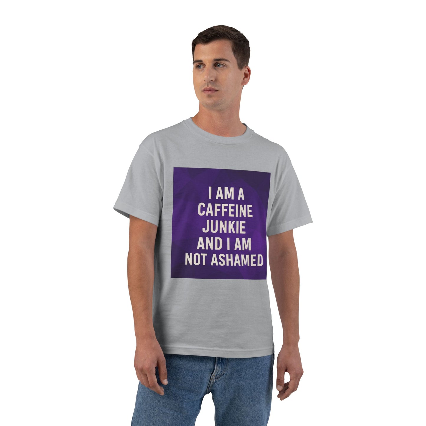 Caffeine Junkie Men's Short-Sleeve Crewneck Tee