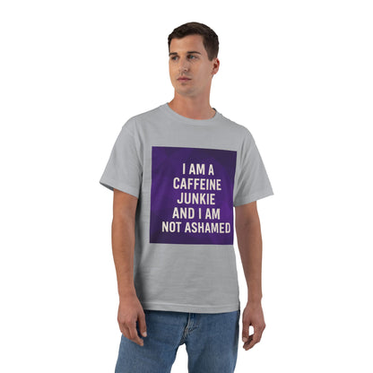 Caffeine Junkie Men's Short-Sleeve Crewneck Tee