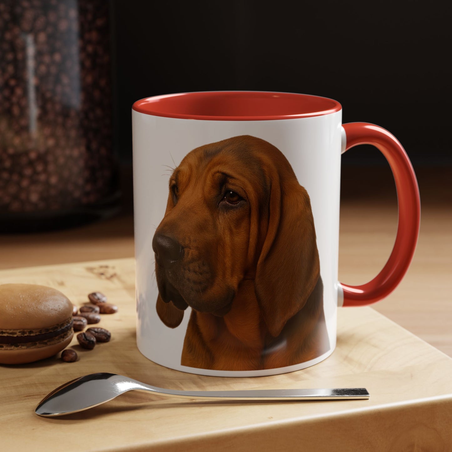 Bloodhound Head 2-Tone Coffee Mug