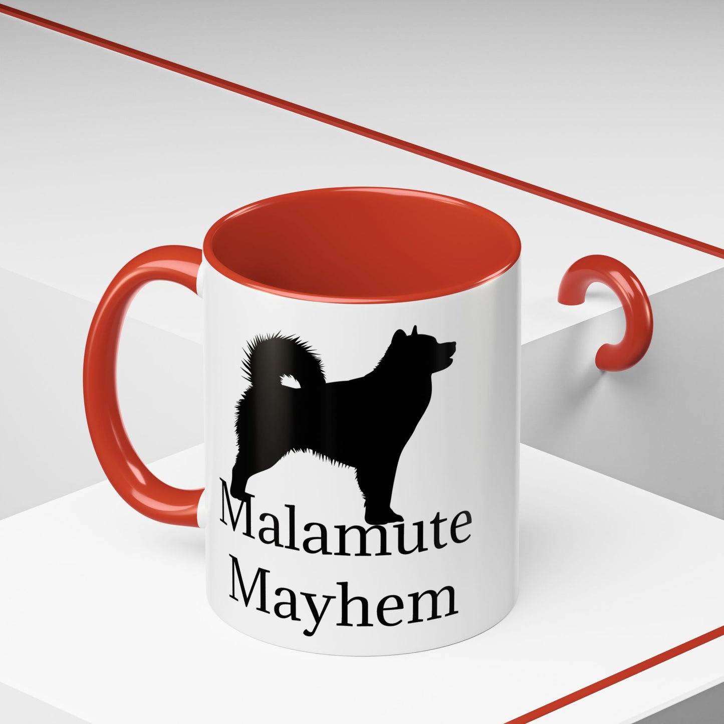 Malamute Mayhem 2-Tone Coffee Mug