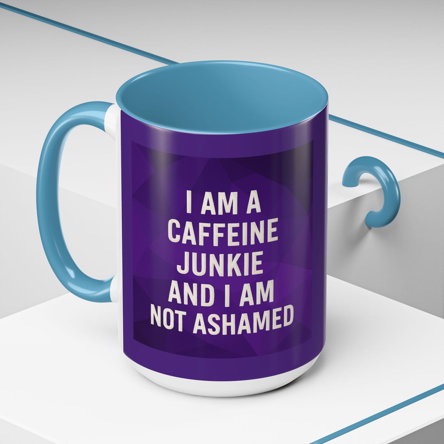 Caffeine Junkie 2-Tone Coffee Mug