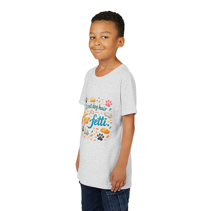 Fur-Fetti Dog Youth Unisex Short Sleeve Crewneck Tee