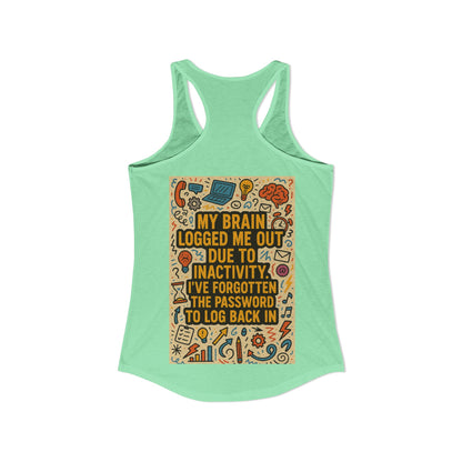 Logged Out Women's Racerback Tank