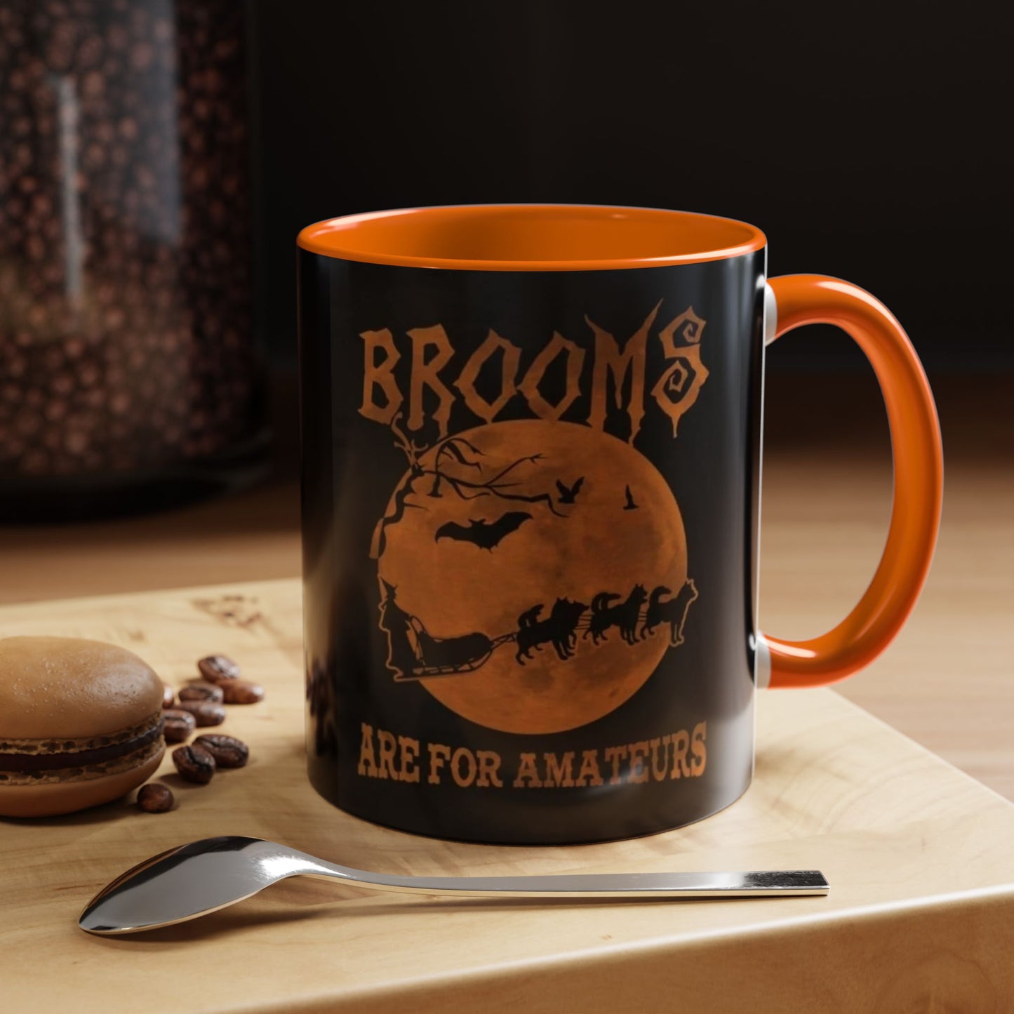 Brooms Are For Amateurs 2-Tone Coffee Mug