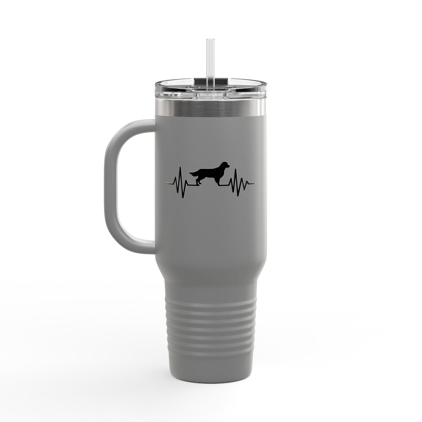 My Heart Beats For Goldens Insulated Travel Mug