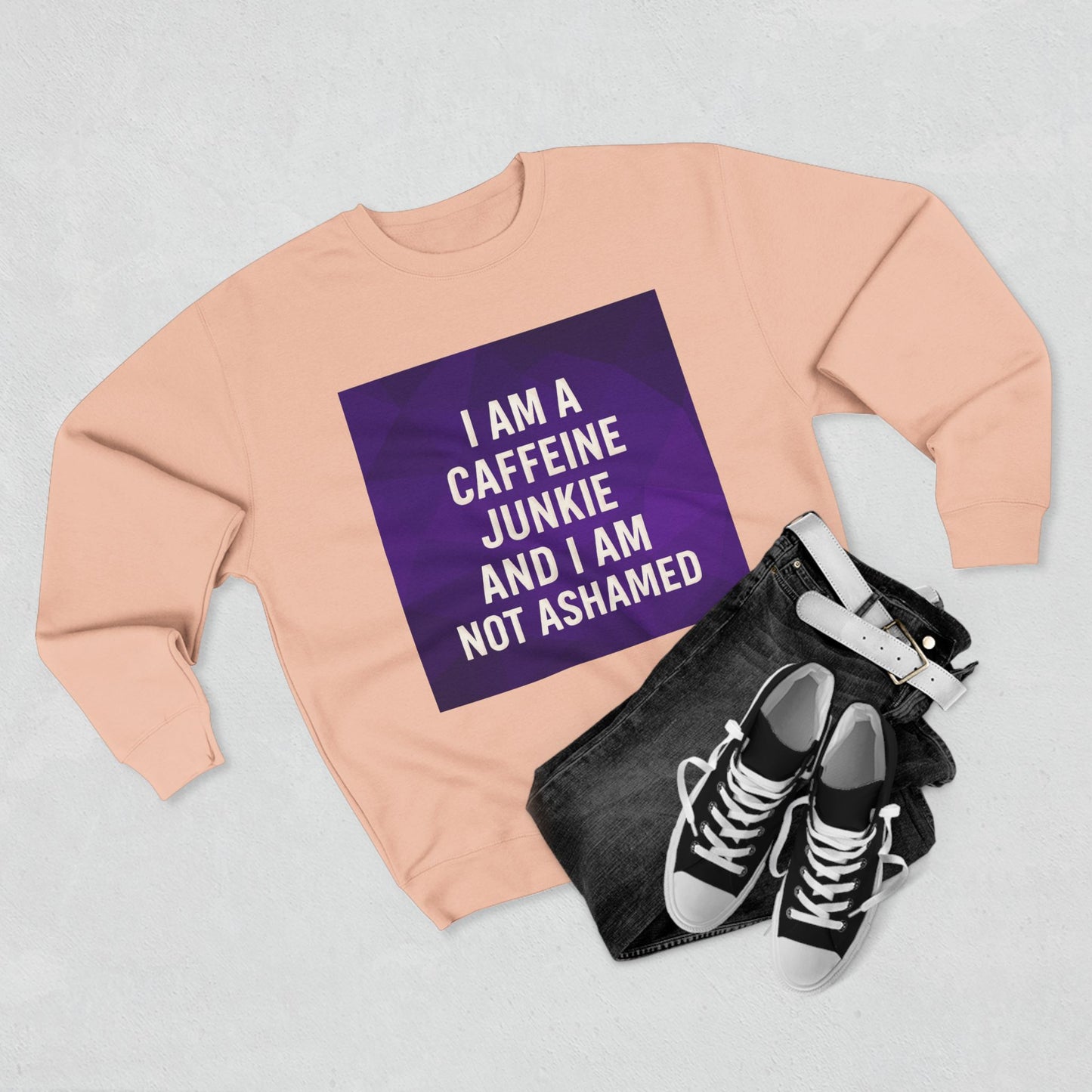 Caffeine Junkie Unisex Crewneck Sweatshirt