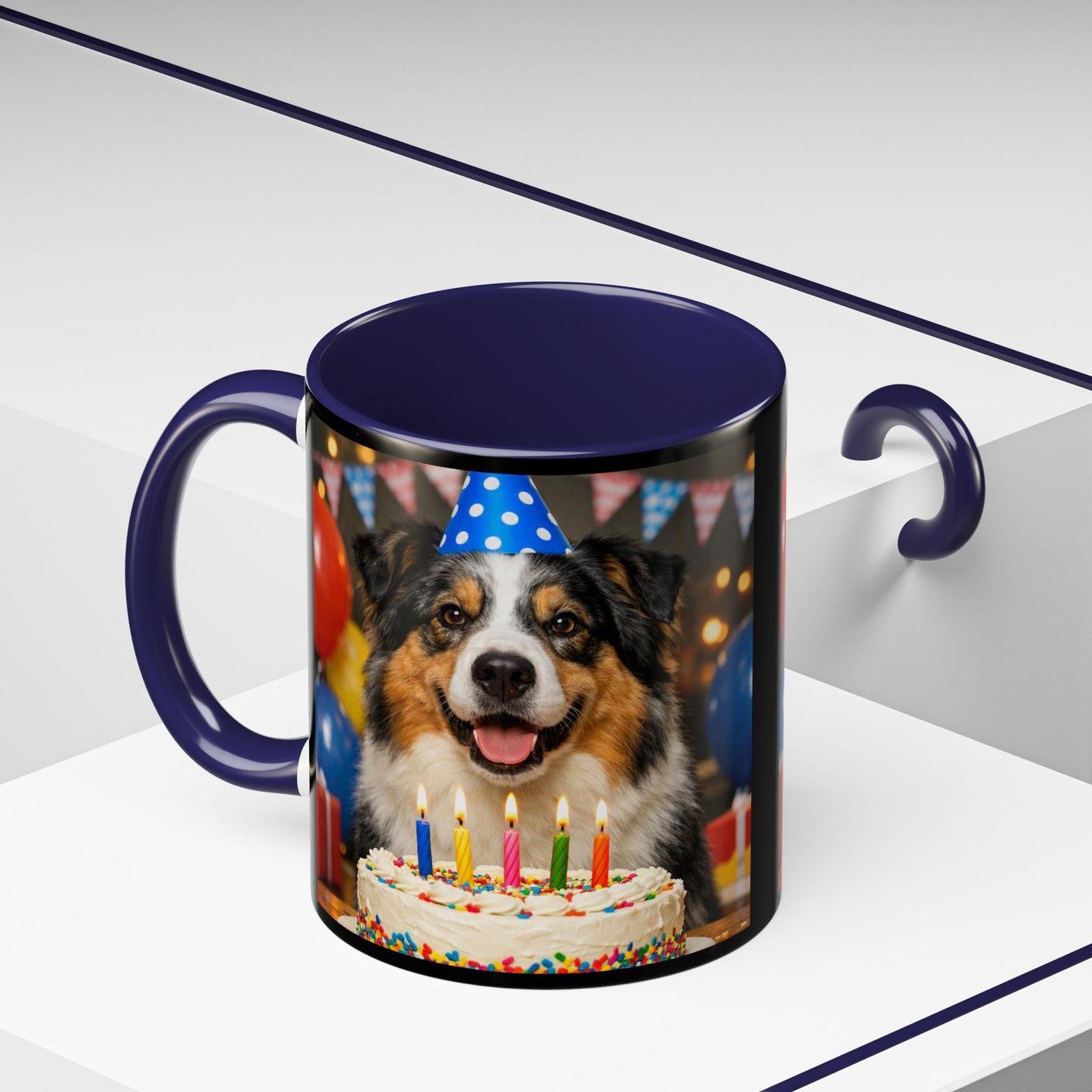Birthday Buddy Aussie 2-Tone Coffee Mug