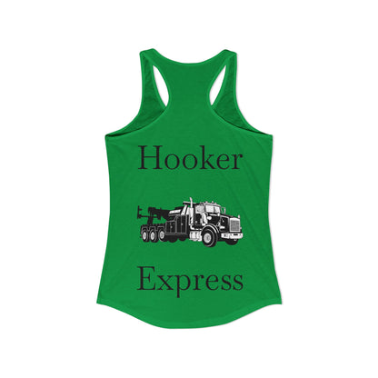 H**ker Express Heavy Tow Truck Women's Racerback Tank