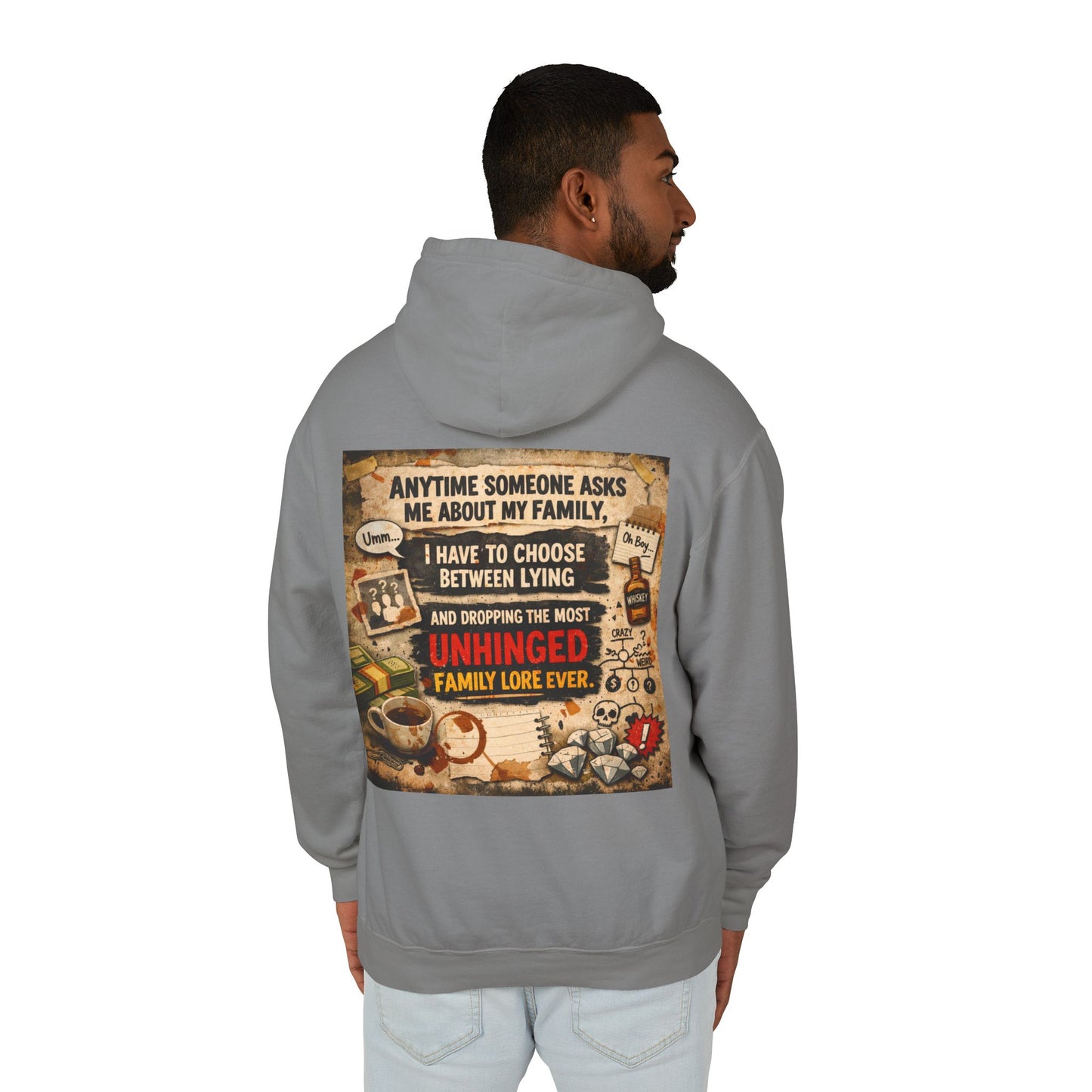Unhinged Family Unisex Lightweight Hoodie