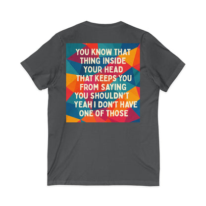 No Filter Unisex Short Sleeve V-Neck Tee