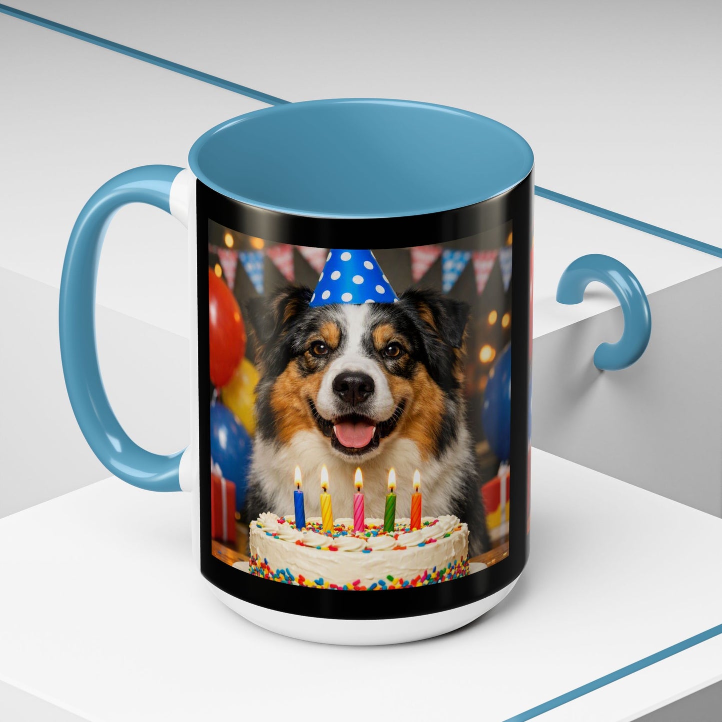 Birthday Buddy Aussie 2-Tone Coffee Mug