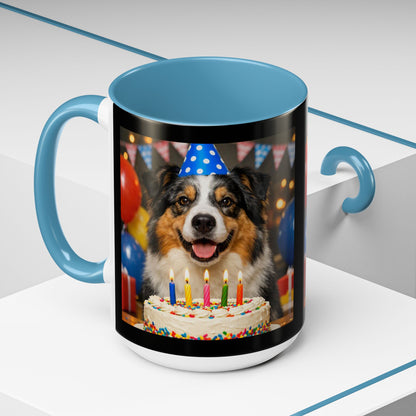 Birthday Buddy Aussie 2-Tone Coffee Mug