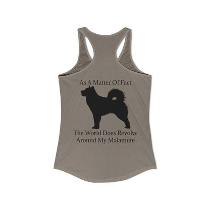 Matter Of Fact Malamute Women's Racerback Tank