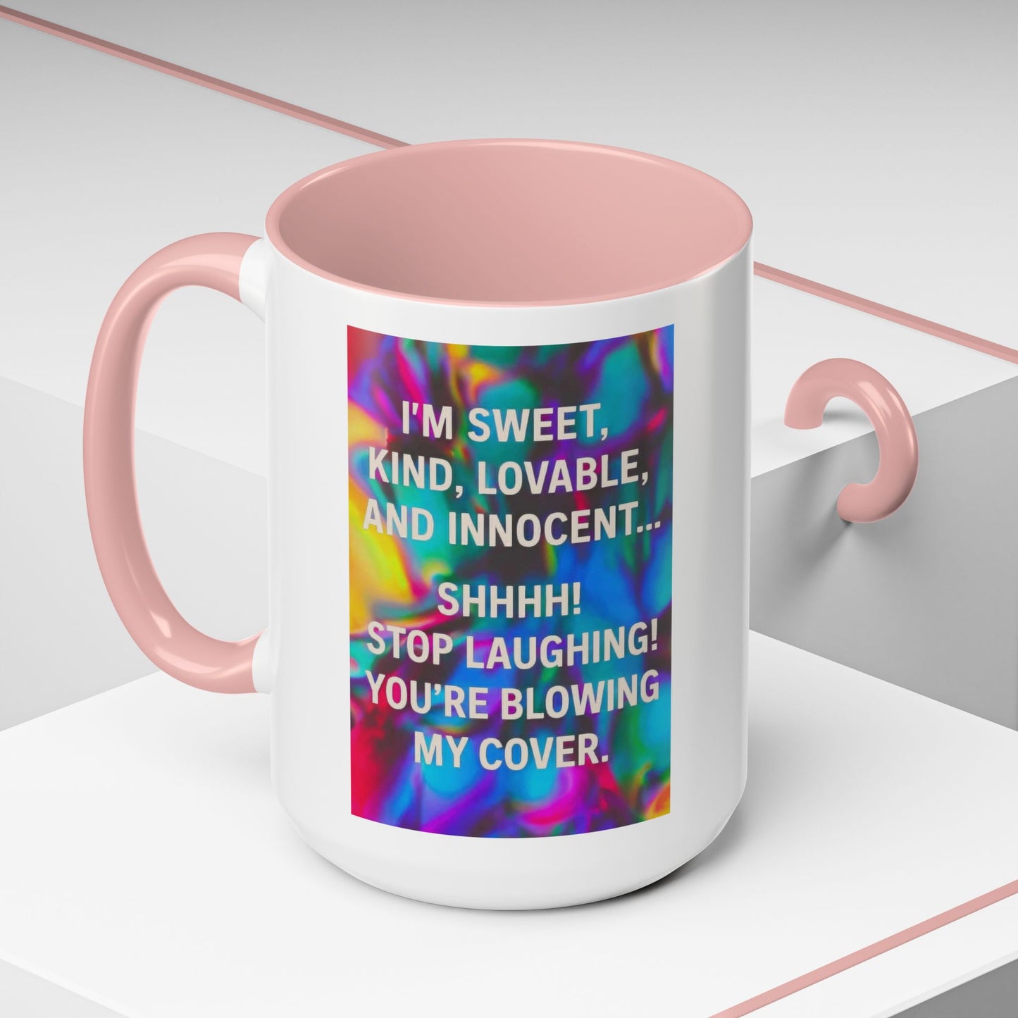 Blowing My Cover 2-Tone Coffee Mug