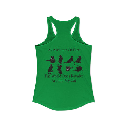 Matter Of Fact Cat Women's Racerback Tank