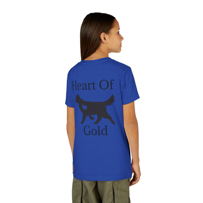 Heart Of Gold Youth Unisex Short Sleeve Crewneck Tee