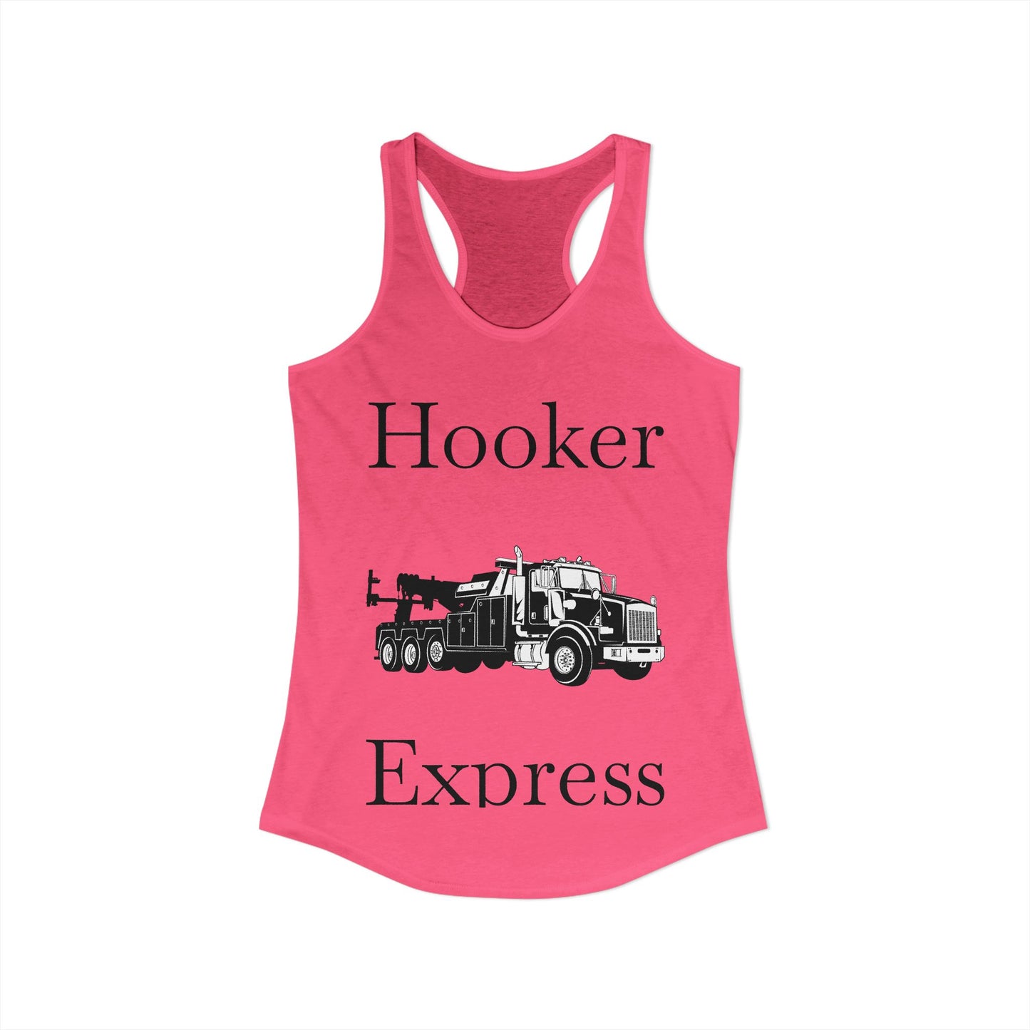 H**ker Express Heavy Tow Truck Women's Racerback Tank