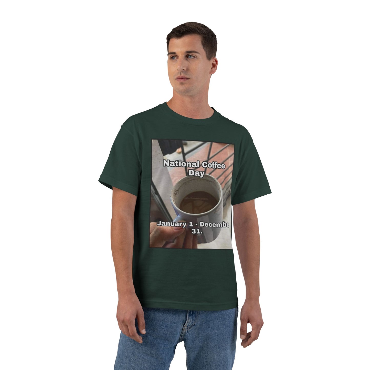 National Coffee Day Men's Short-Sleeve Crewneck Tee
