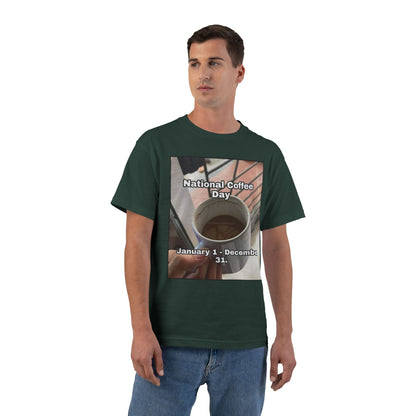 National Coffee Day Men's Short-Sleeve Crewneck Tee