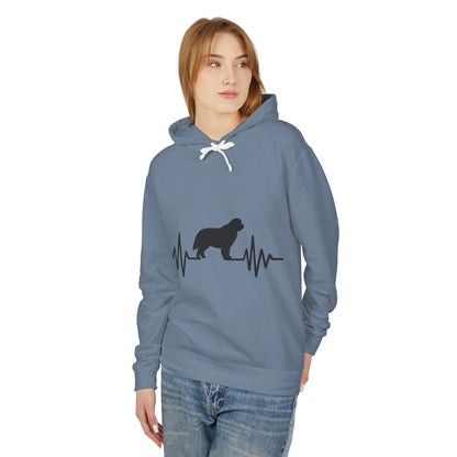 My Heart Beats For Newfies Unisex Lightweight Hoodie