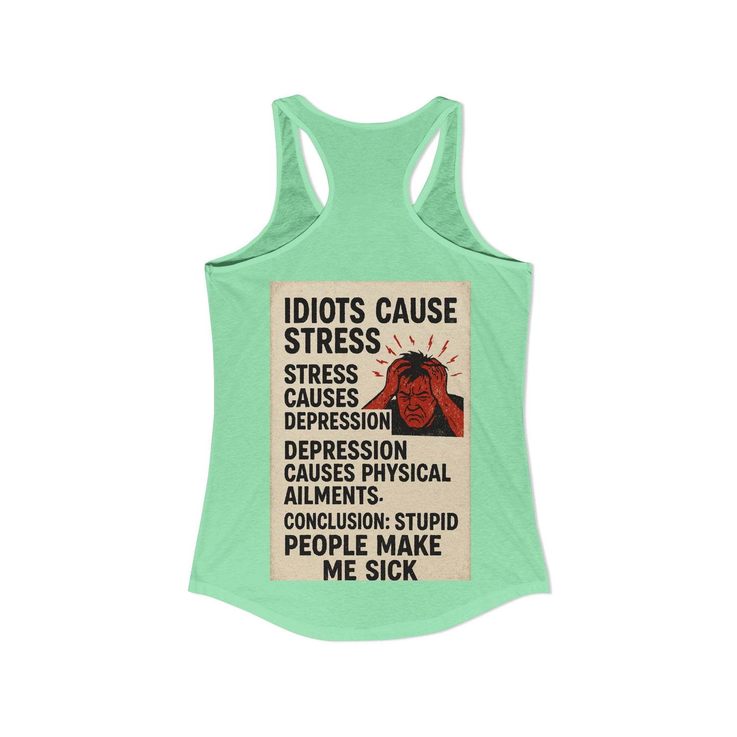 Stupid People Women's Racerback Tank