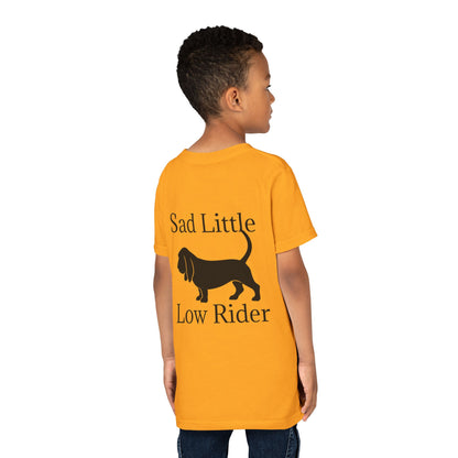 Sad Little Low Rider Youth Unisex Short Sleeve Crewneck Tee