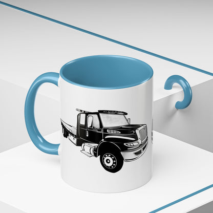 Flatbed Tow Truck 2-Tone Coffee Mug