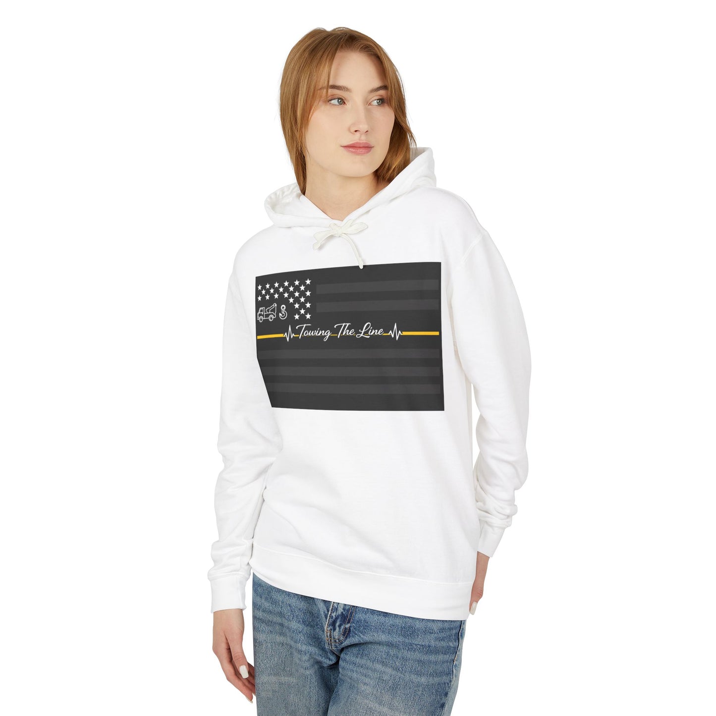 Thin Yellow Line Unisex Lightweight Hoodie