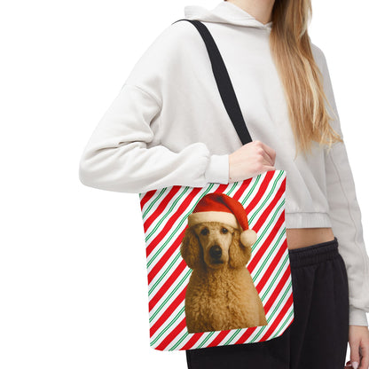 Santa Paws Poodle Tote Bag