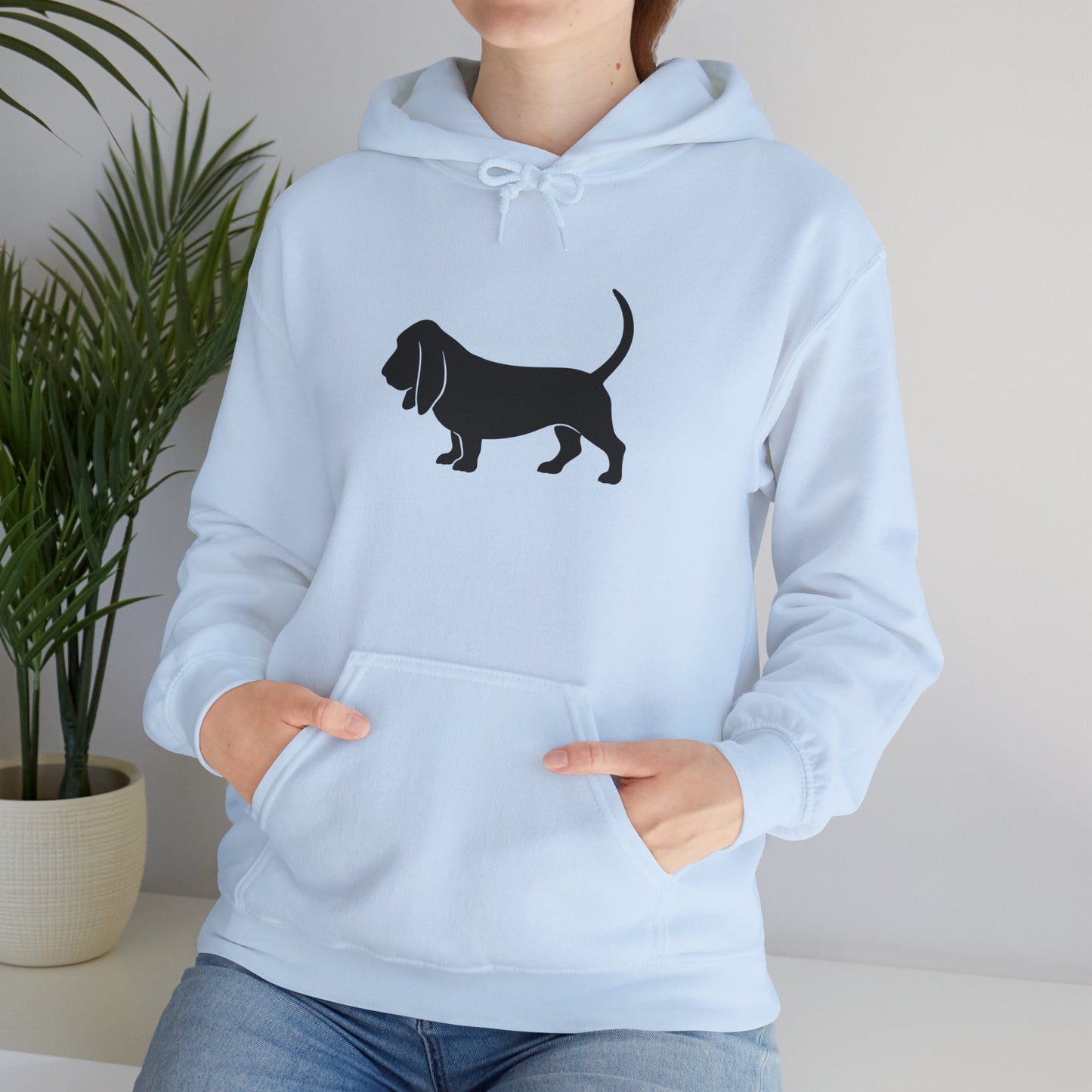 Basset Silhouette Unisex Hoodie