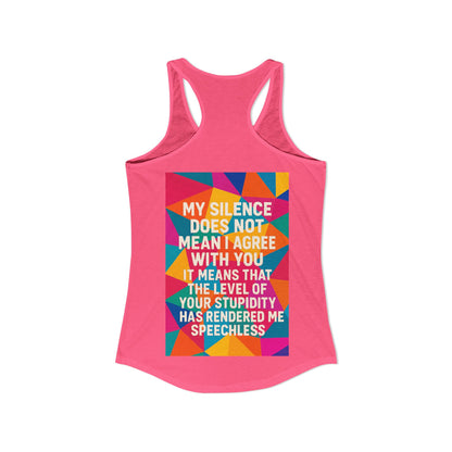 Speechless Women's Racerback Tank