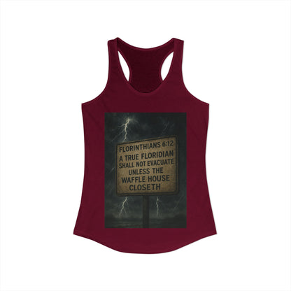 Florinthians 6:12 Women's Racerback Tank