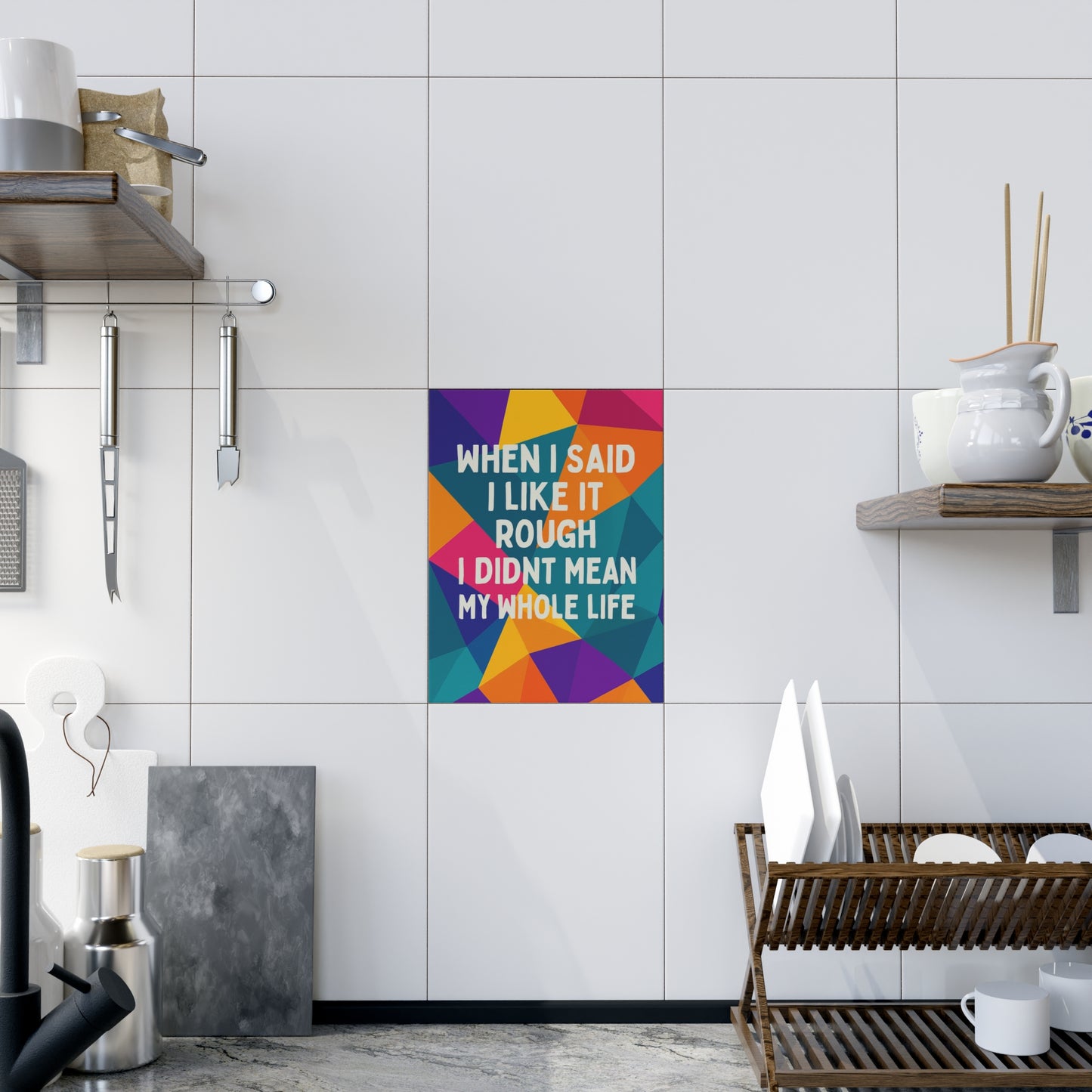 Like It Rough Ceramic Photo Tile