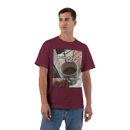 National Coffee Day Men's Short-Sleeve Crewneck Tee