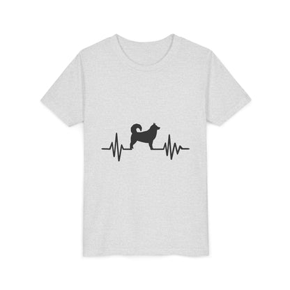 My Heart Beats For Malamutes Youth Unisex Short Sleeve Crewneck Tee