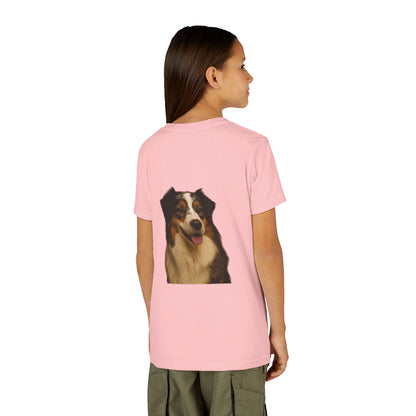 Aussie Head Youth Unisex Short Sleeve Crewneck Tee