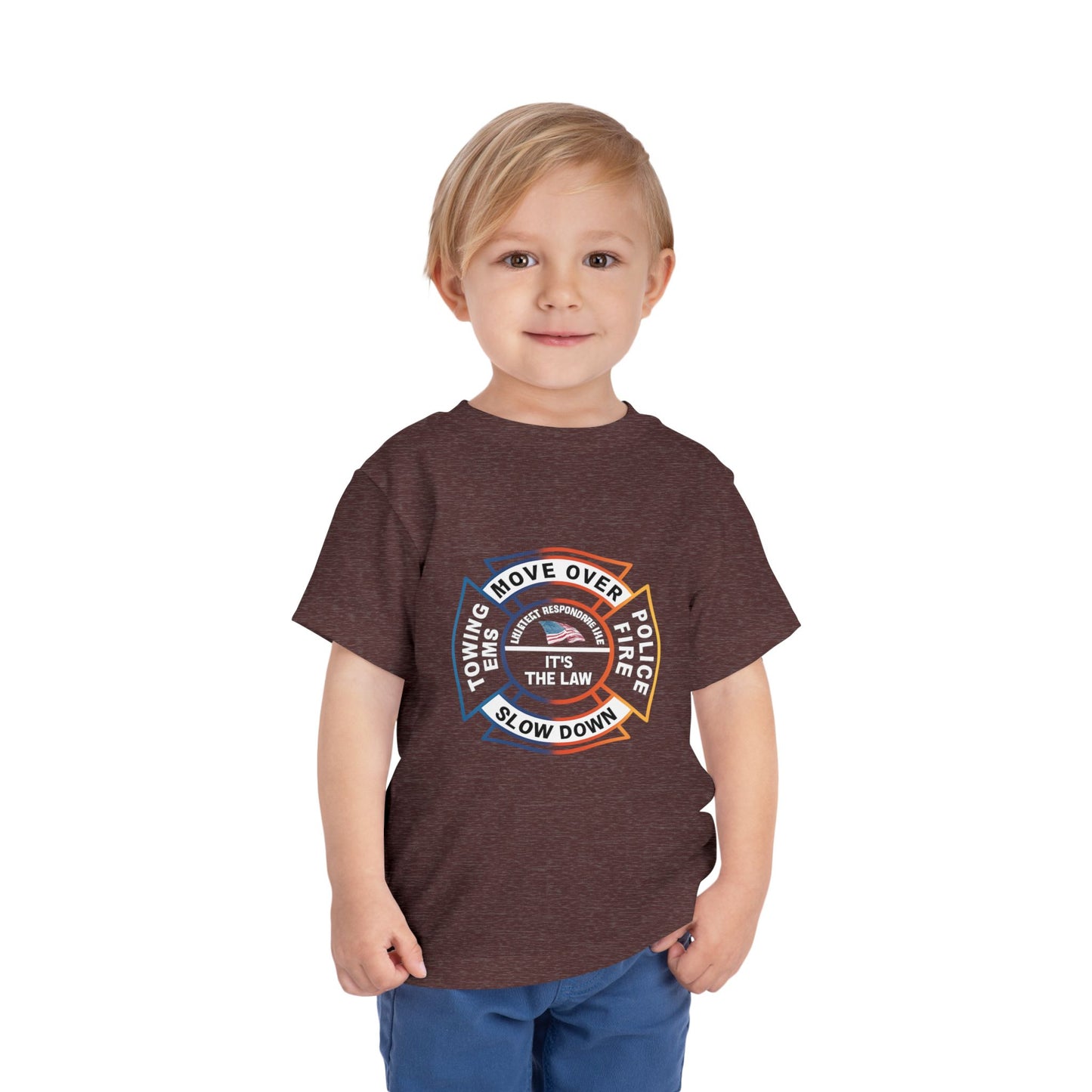 Let First Responders Live Toddler Unisex Short Sleeve Crewneck Tee