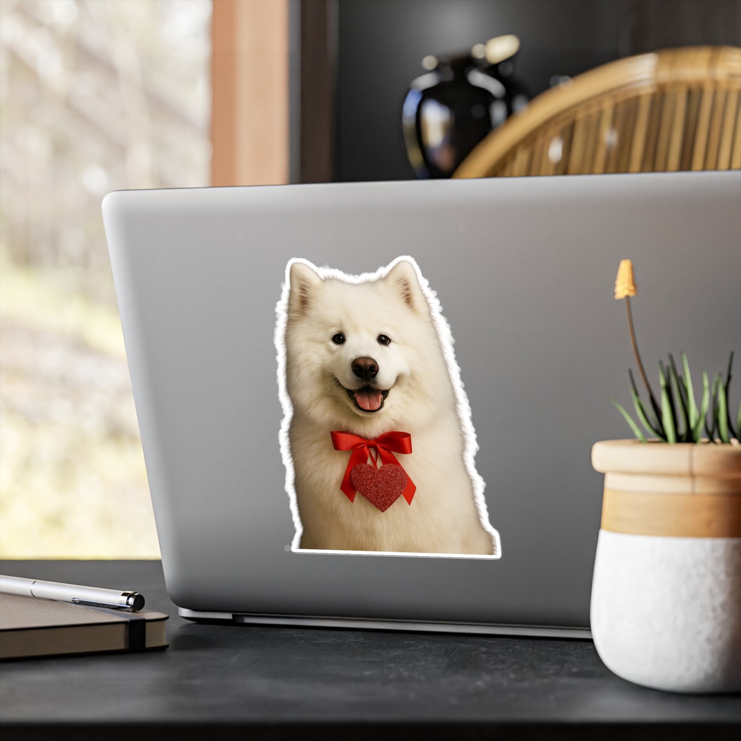 Cupid's Companion Samoyed Vinyl Decal