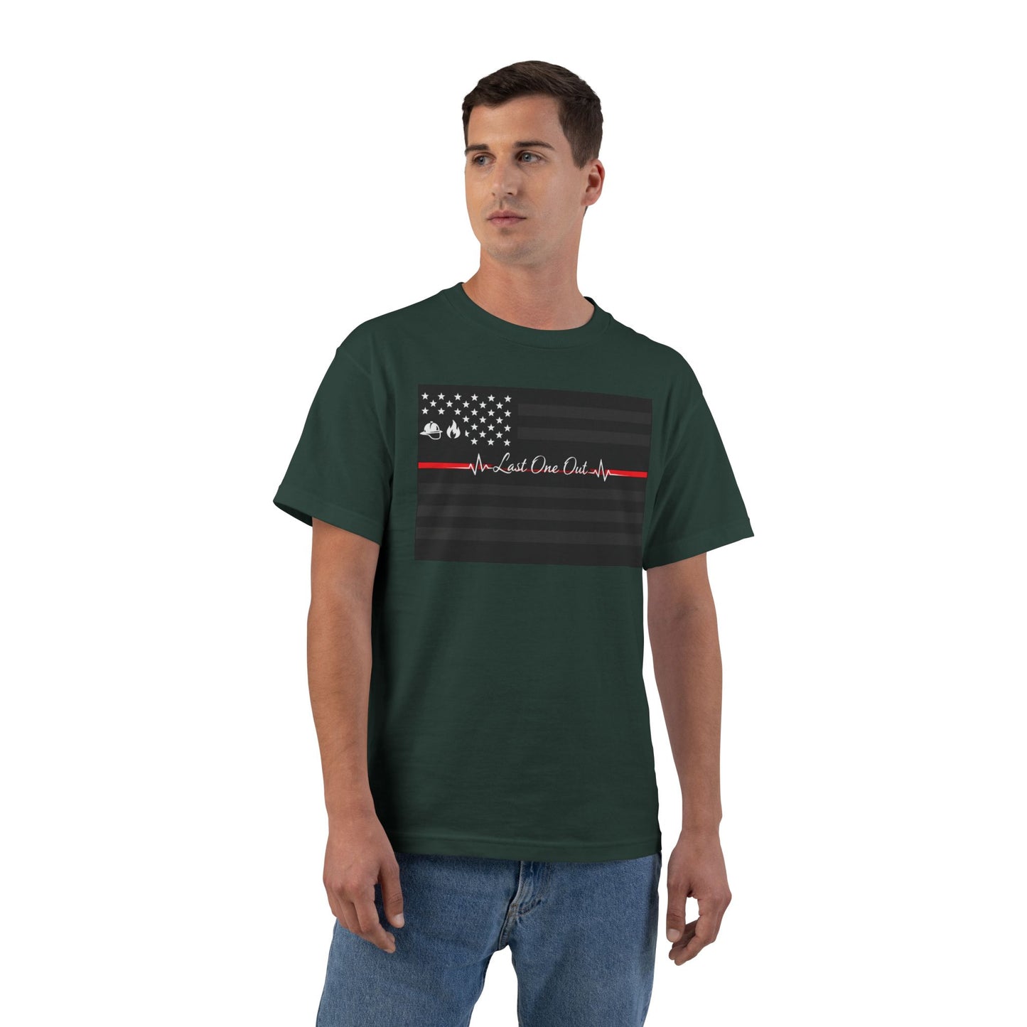 Thin Red Line Men's Short-Sleeve Crewneck Tee