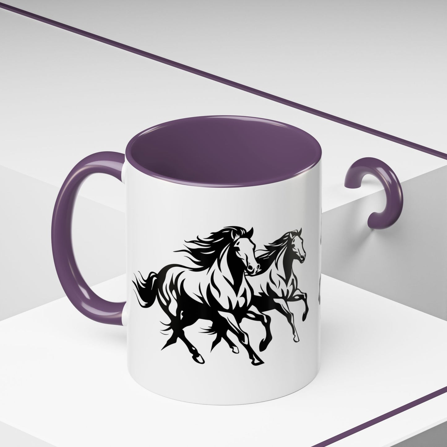 Horsin' Around 2-Tone Coffee Mug